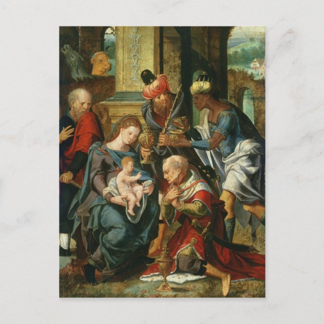 The Adoration of the Magi, 1530 Vykort (Framsida)