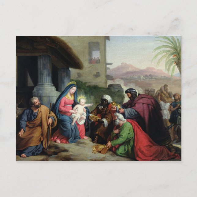 The Adoration of the Magi, 1833-36 Vykort (Framsida)
