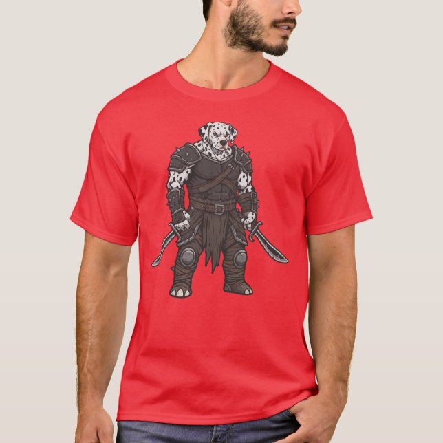 The adventure of the Dalmatian gladiator dog   T Shirt (Framsida)