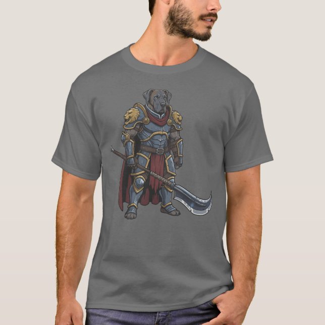 The adventure of the Great Dane gladiator dog T Shirt (Framsida)