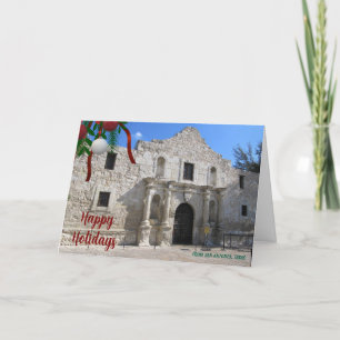 The Alamo San Antonio Texas Julkort Semester Meddelande