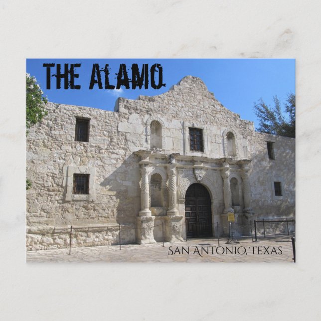 The Alamo San Antonio Texas  Vykort (Framsida)
