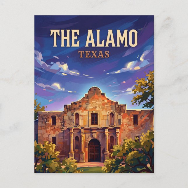 The Alamo Texas Vykort (Framsida)