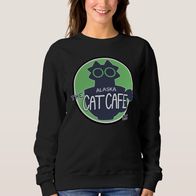 The Alaska Cat Cafe Classic Logodesign T Shirt (Framsida)