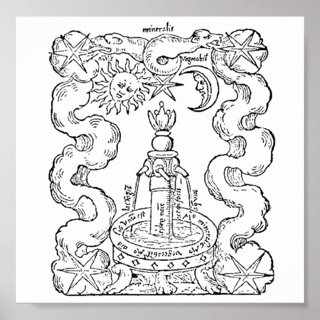 The Alchemical Fountain Poster (Framsidan)