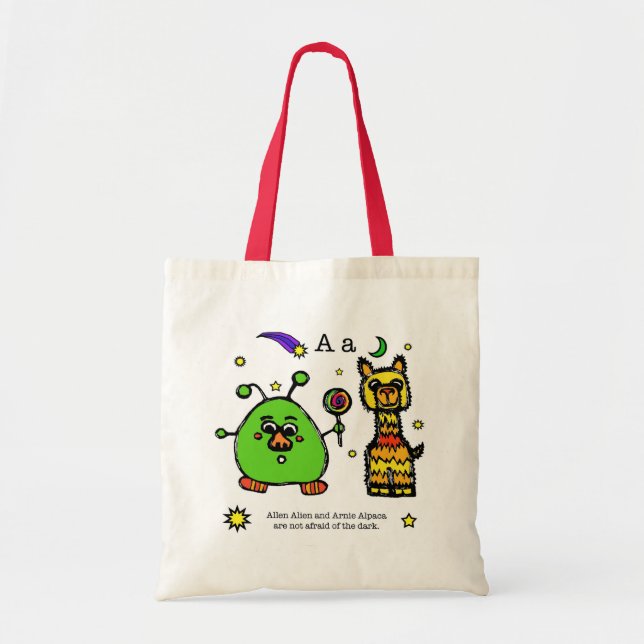the alphabet book - the letter A - tote bag Tygkasse (Framsidan)