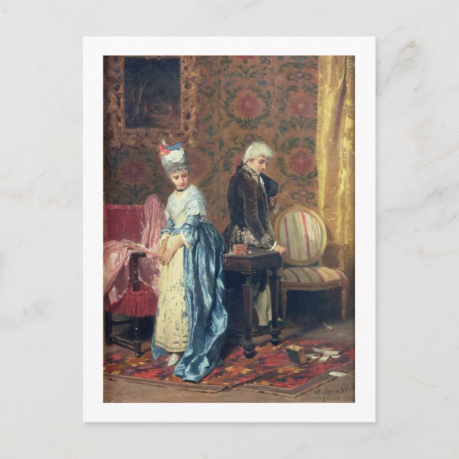 The Älskare Tiff, 1872 (olja på panelen) Vykort (Framsida)