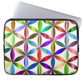 The Amazing Flower of Life on an Electronics Bag Laptop Fodral