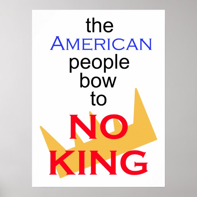 The American people bow to no King Poster (Framsidan)