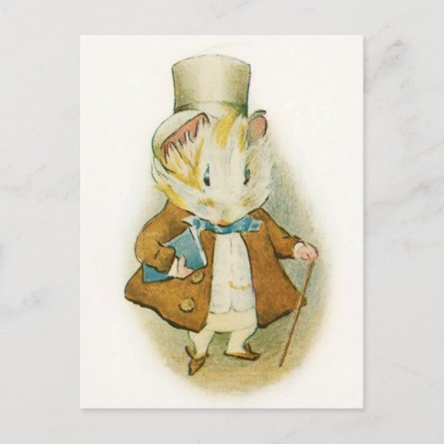 “The Amiable Guinea Pig” by Beatrix Potter Vykort (Framsida)