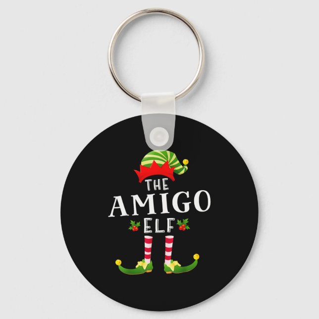 The Amigo Elf Christmas Matching Pajama  Nyckelring (Framsida)