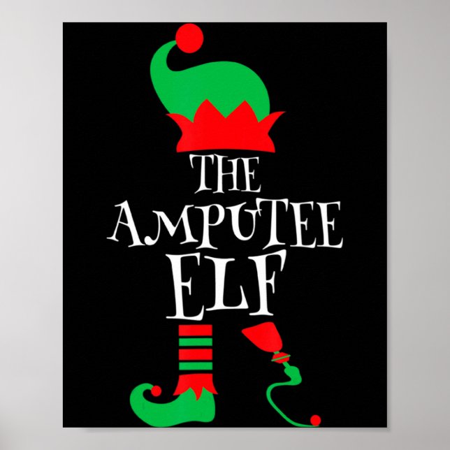 The Amputee Elf Christmas Funny Limb Surgery Joke  Poster (Framsidan)