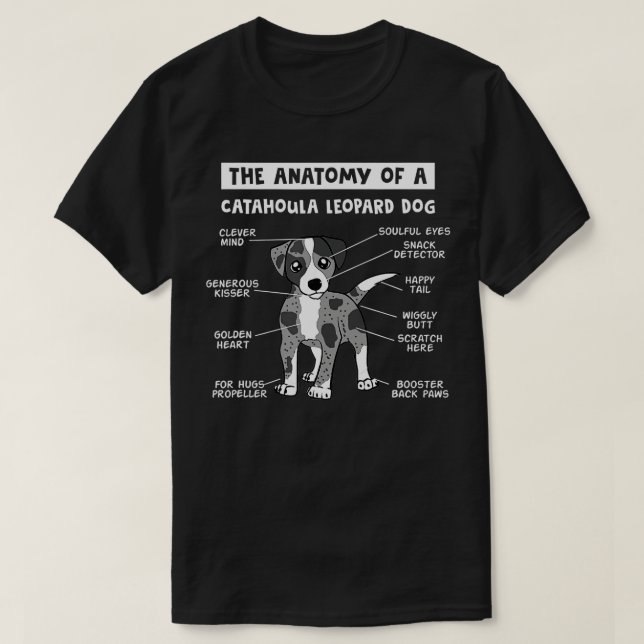 The Anatomy Of A Catahoula Leopard Dog Catahoula L T Shirt (Design framsida)