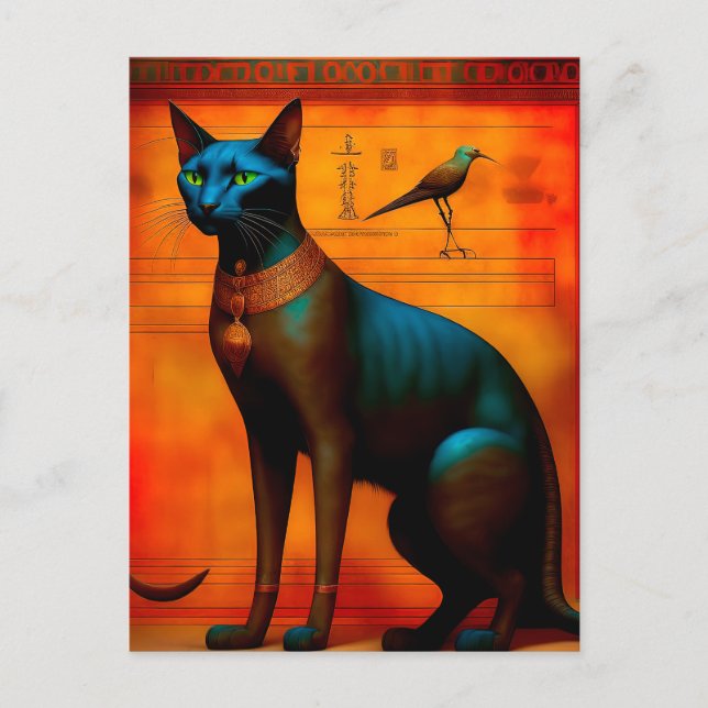 The Ancient Egyptian Cat Bastet Vykort (Framsida)