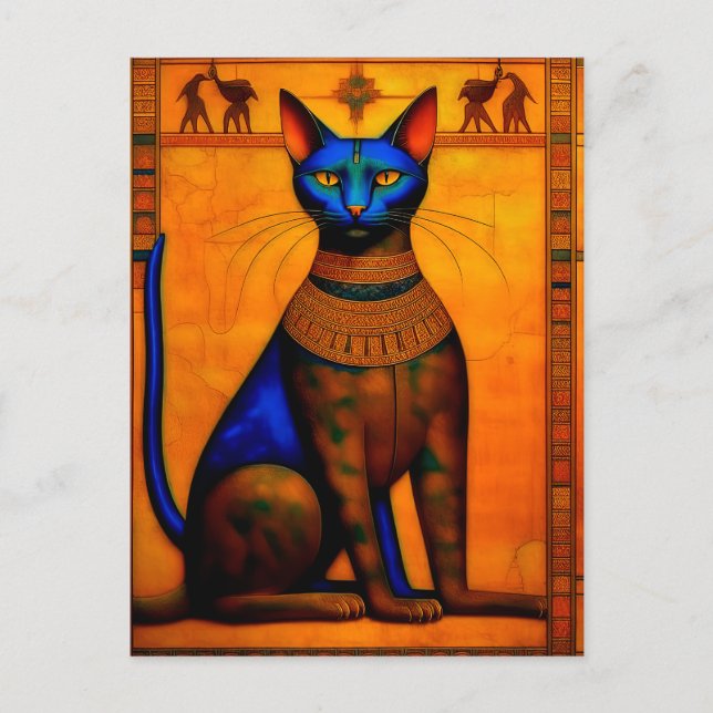 The Ancient Egyptian Cat Bastet Vykort (Framsida)