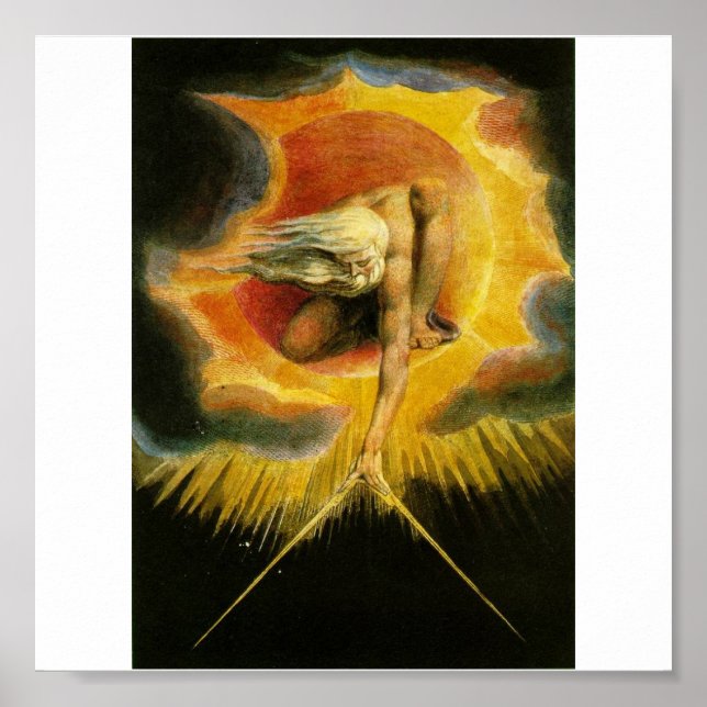 The Ancient of Days by William Blake Poster (Framsidan)