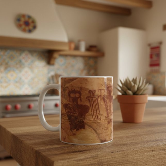 "The Ancients", Sego Canyon Utah Pictograph Kaffemugg (Skapare uppladdad)