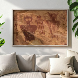 "The Ancients", Sego Canyon Utah Pictograph Poster