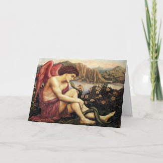 The Angel with the Serpent Fine Art Greetings Card Kort