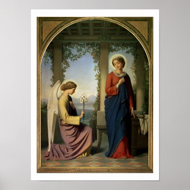 The Angelic Salutation, eller The Annunciation, 18 Poster (Framsidan)
