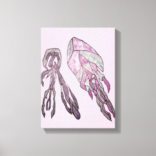 The Angled Veil  Abstract Texture Art Canvastryck (Framsida)