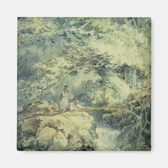 The Angler, 1794 (w/c over graphite on papper) Magnet (Framsidan)