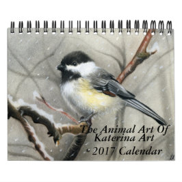 The Animal Art of Katerina Art 2017 wall endar Kalender