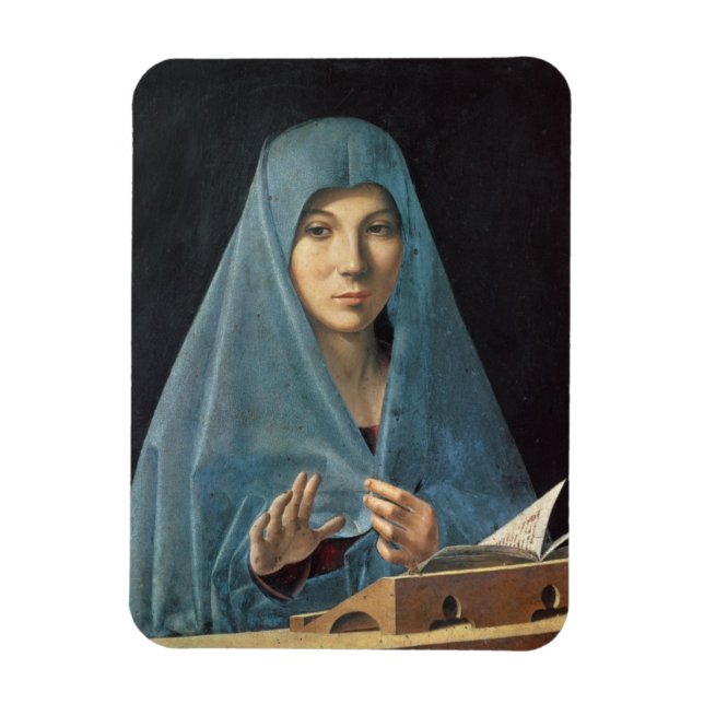 The Annunciation, 1474-75 (olja på panelen) Magnet (Vertikal)