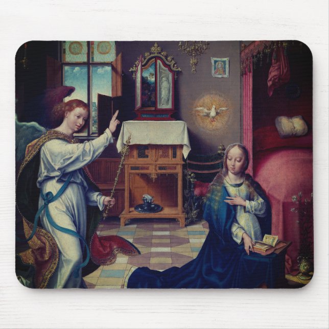 The Annunciation by Joos van Cleve:  Musmatta (Framsidan)