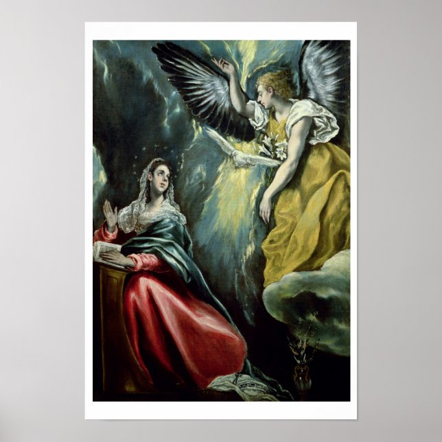 The Annunciation, c.1575 (oil on canvas) Poster (Framsidan)