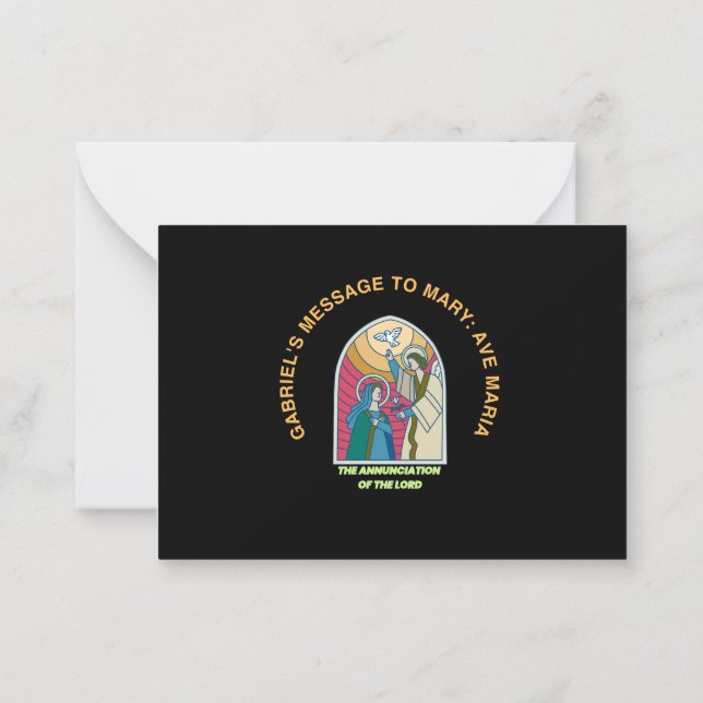 The Annunciation of the Lord Anteckningskort (Baksida)