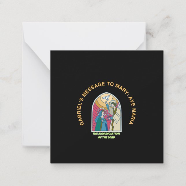 The Annunciation of the Lord Anteckningskort (Framsida)