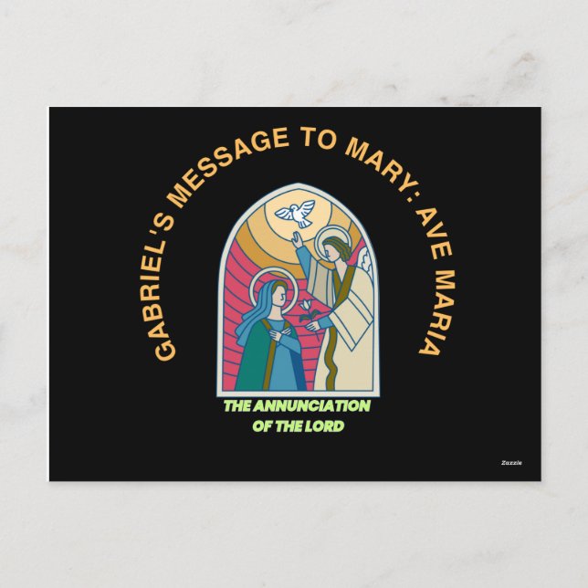 The Annunciation of the Lord Helg Vykort (Baksida)