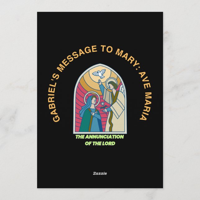 The Annunciation of the Lord Inbjudningar (Baksida)