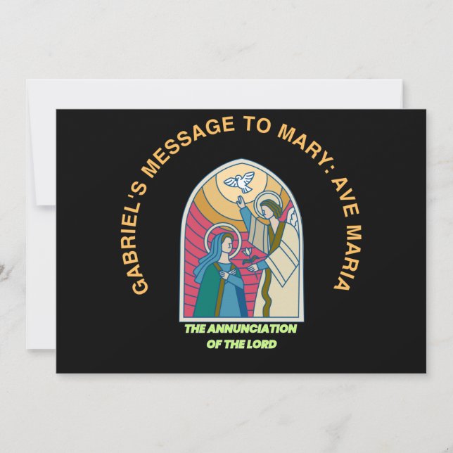 The Annunciation of the Lord Julkort (Framsida)
