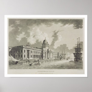 The Anpassningsbar House, Dublin, 1792 (engrave) Poster