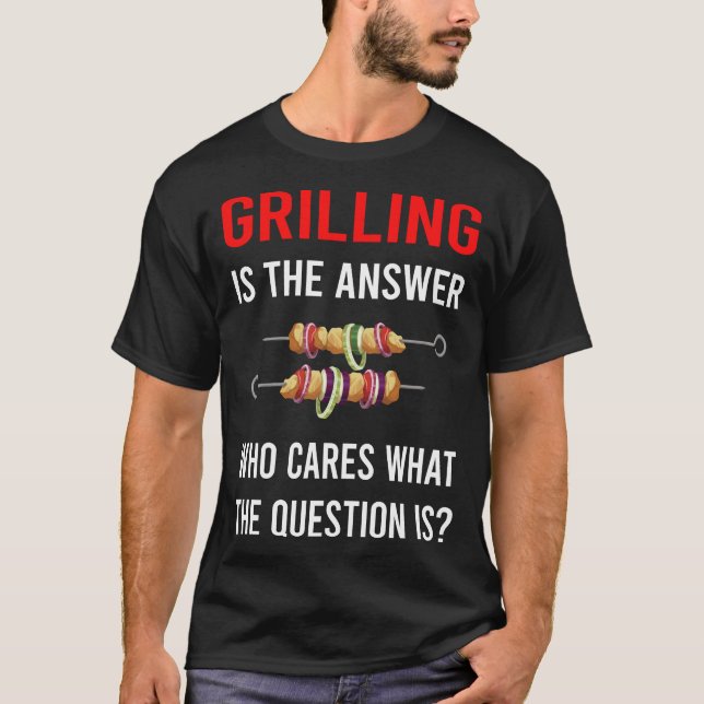 The Answer Grillning T Shirt (Framsida)