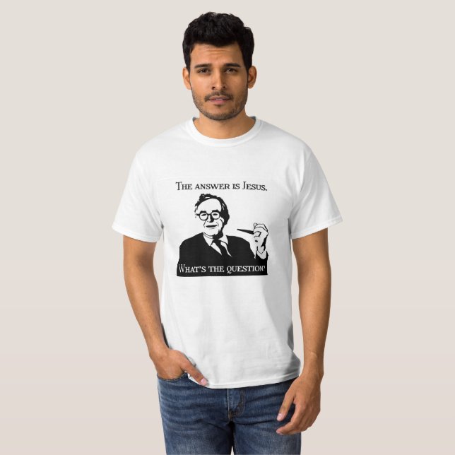 The answer is Jesus Tee (Hel framsida)