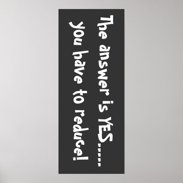The answer is yes poster (Framsidan)