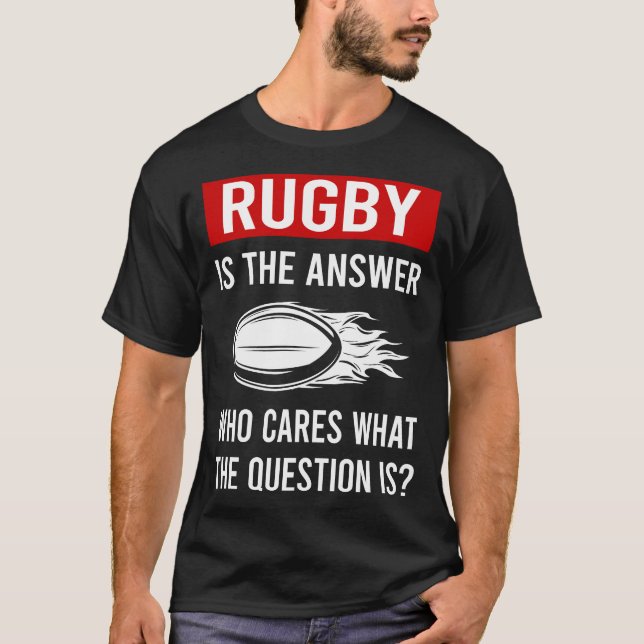 The Answer Rugby T Shirt (Framsida)