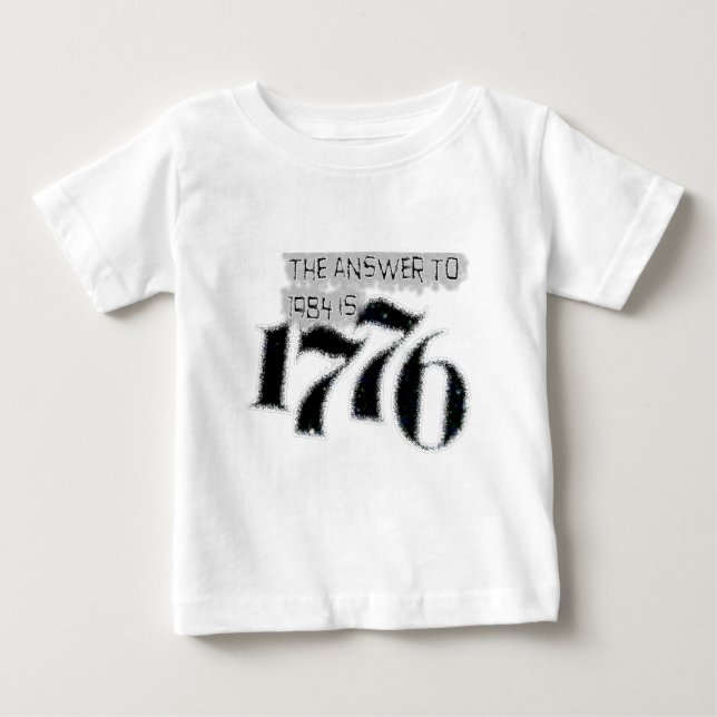 The Answer to 1984 is 1776 T-shirt (Framsida)