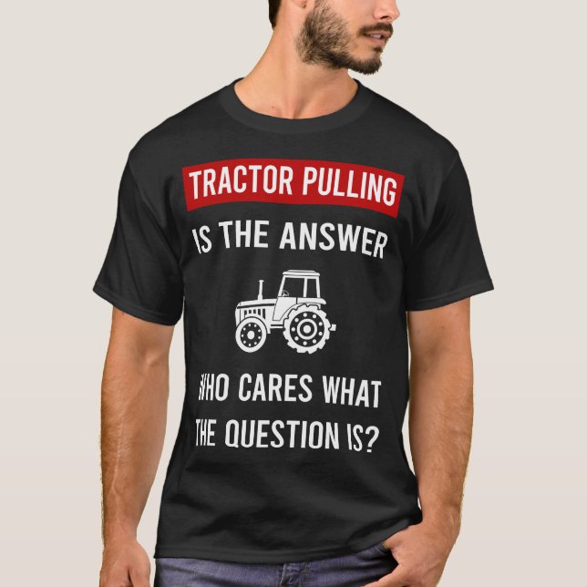 The Answer Traktor Dragning T Shirt (Framsida)