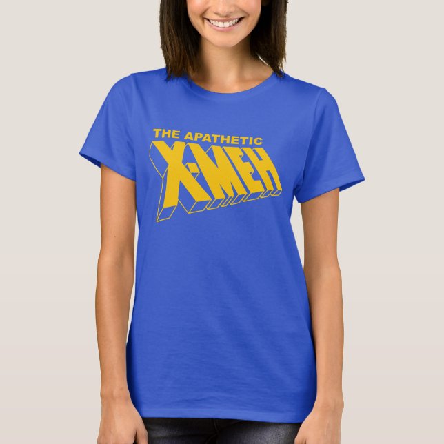 The Apathetic X Meh T Shirt (Framsida)