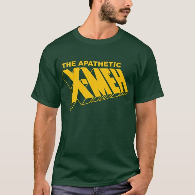 The Apathetic X Meh T Shirt (Framsida)