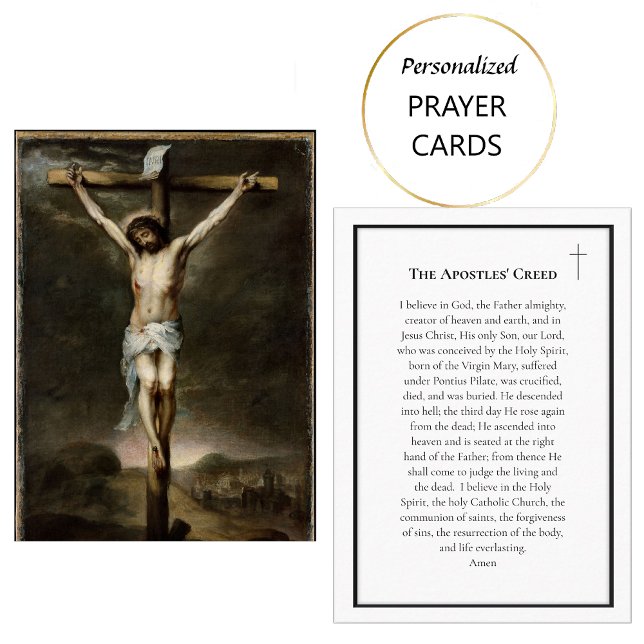 The Apostles' Creed Catholic Prayer Card           Placeringskort (Skapare uppladdad)