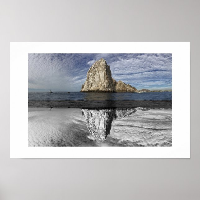 The Arch Cabo Mexico Reflexionsfotografi Poster (Framsidan)