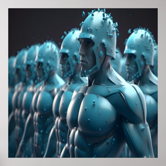 The Army of Metal Men Wall Poster (Framsidan)