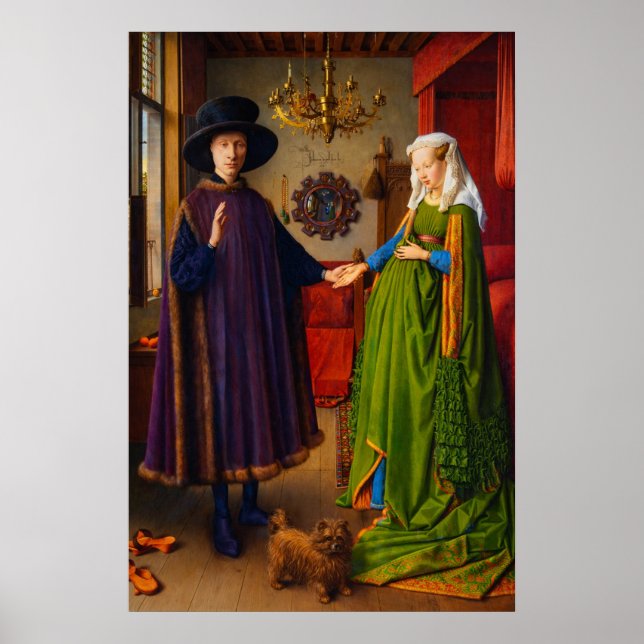 The Arnolfini Portrait by Jan van Eyck Poster (Framsidan)