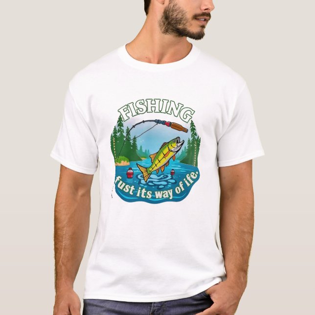  The Art of Fishing T Shirt (Framsida)