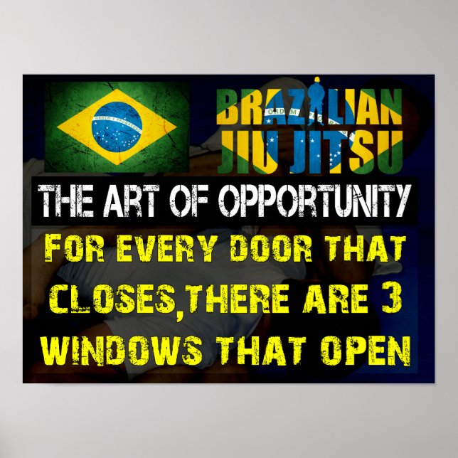 "The Art of Opportunity" - Brasilien Jiu Jitsu Pri Poster (Framsidan)
